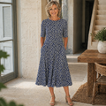 Sarah | Müheloses Midi-Blumenkleid