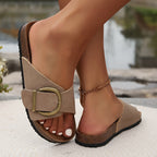 Elfenbein - Slip-On-Sandalen
