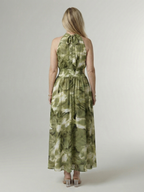 Sylin | Ruffled Halter Midi Dress