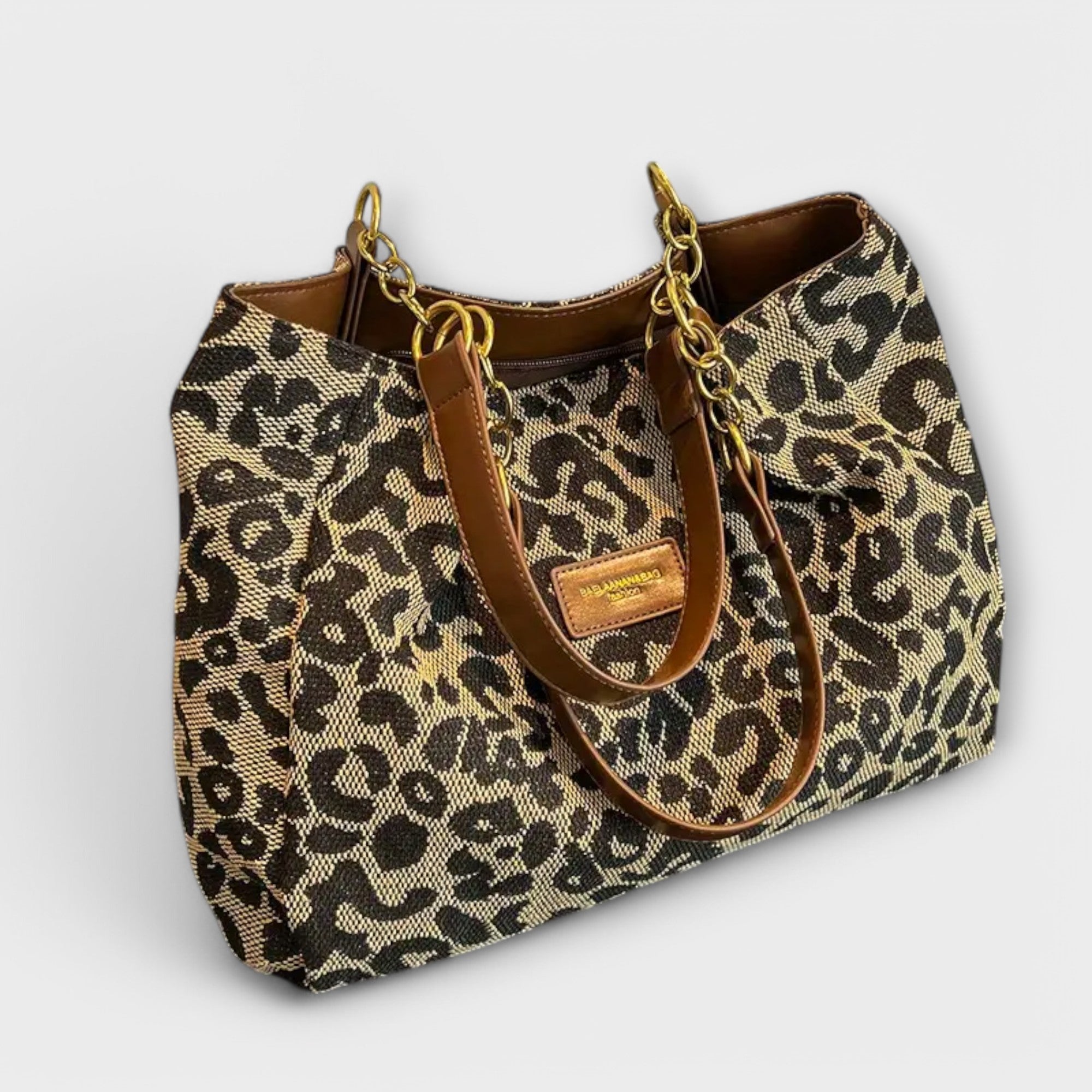 Olivia - Leopard Canvas Tragetasche