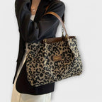 Olivia - Leopard Canvas Tragetasche
