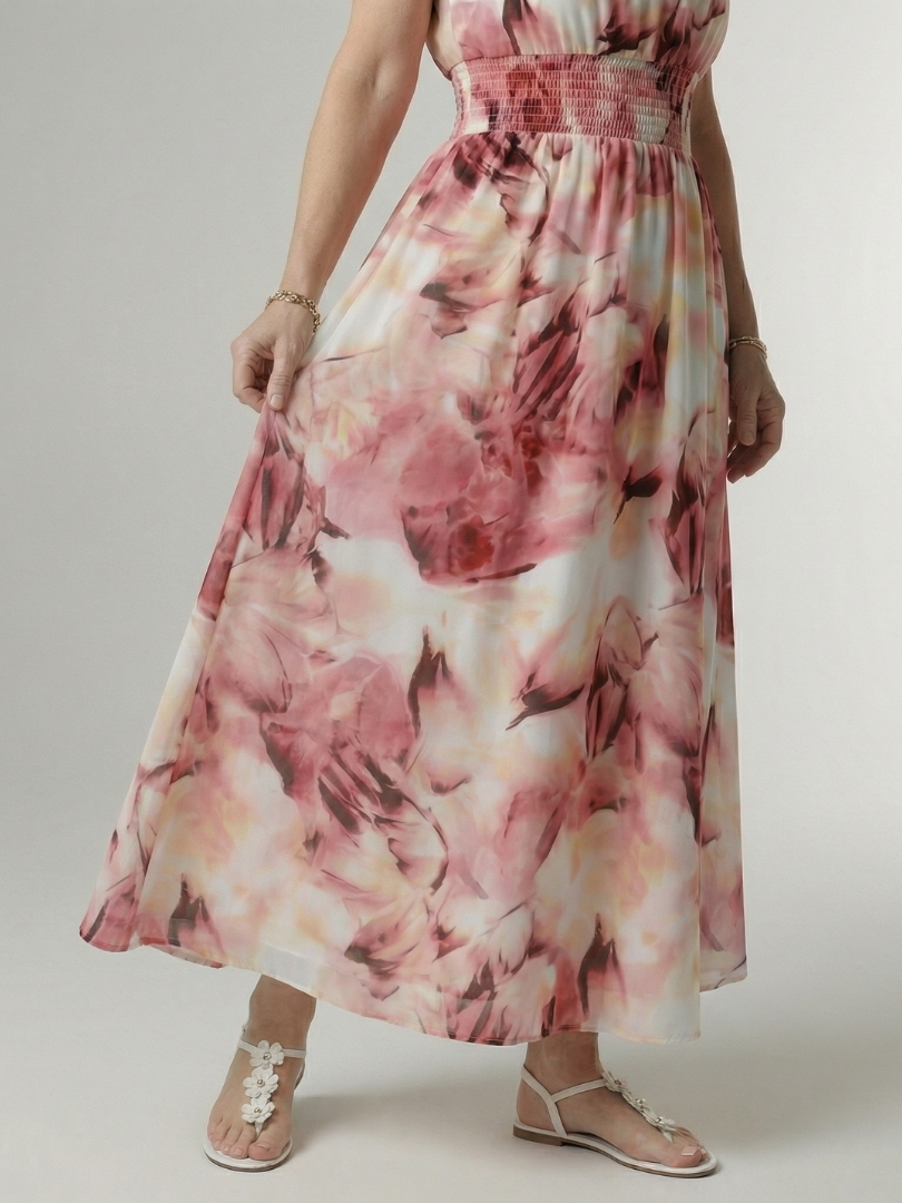 Sylin | Ruffled Halter Midi Dress