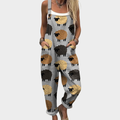 Bequemer Bedruckter Jumpsuit