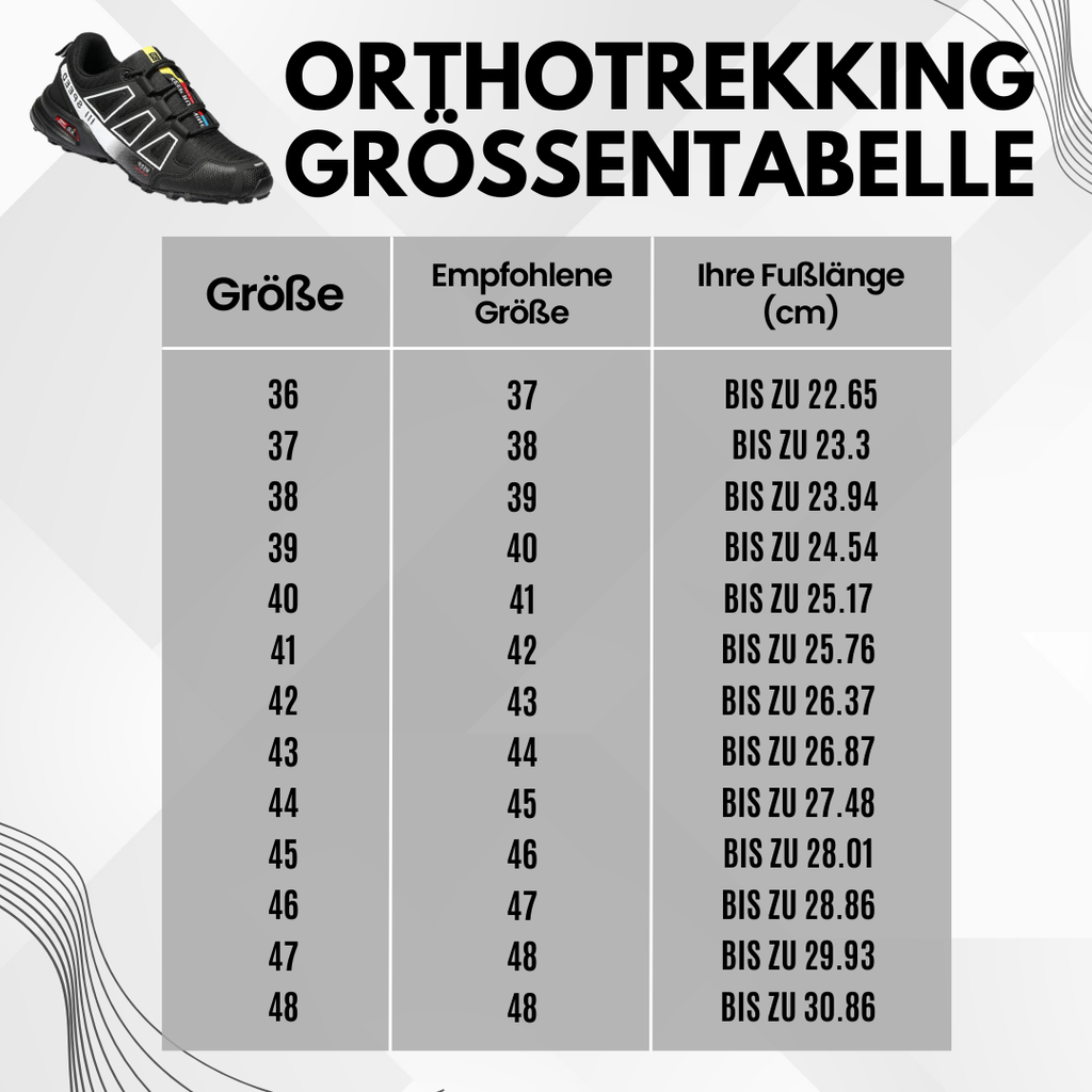 OrthoTrekking | Ergonomischer, schmerzlindernder Trekking- und Wanderschuh