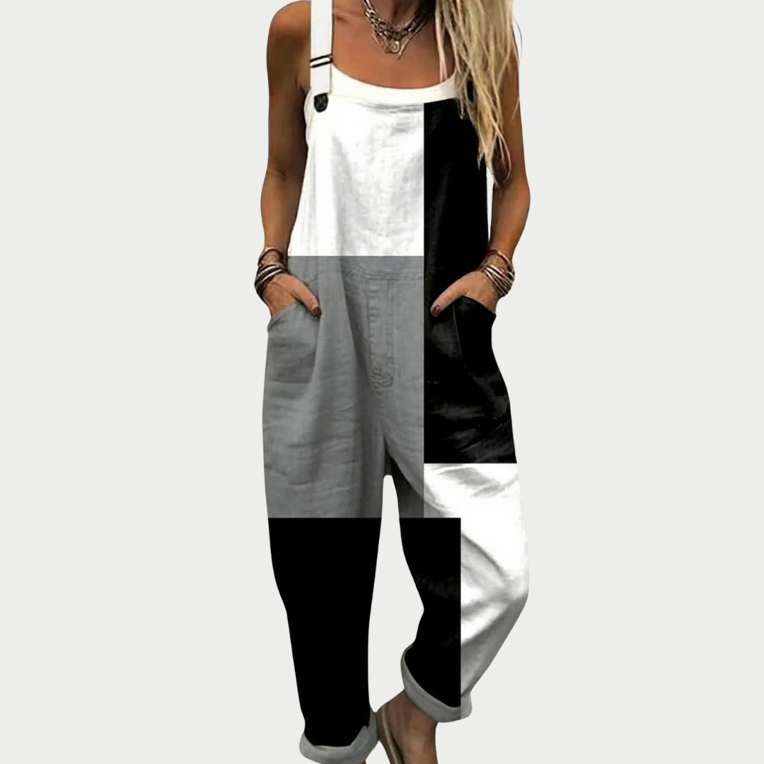 Bequeme Bedruckte Latzhose für Stil und Komfort