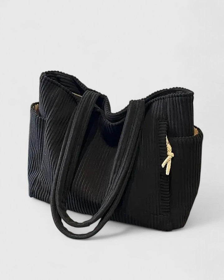 Liorane | Luxuriöse Rippentasche mit Kordeldetails