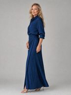 Mirque | Langärmliges Maxikleid mit Wickeldesign