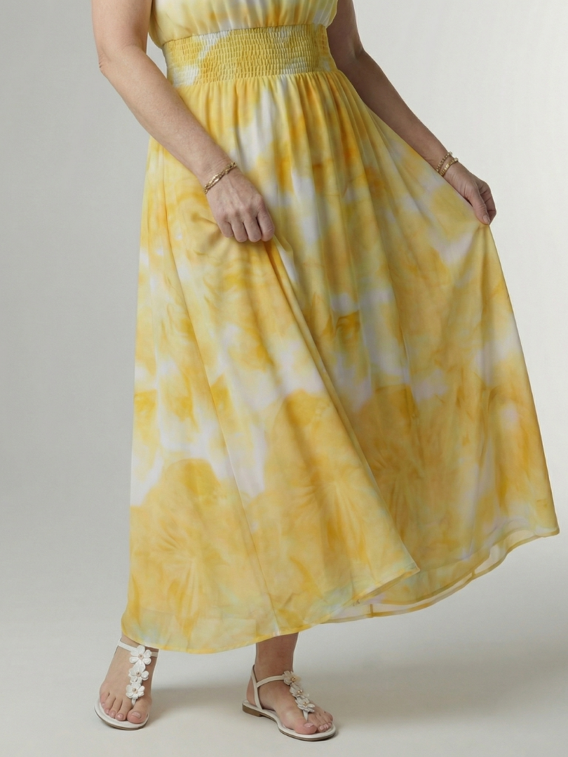 Sylin | Ruffled Halter Midi Dress