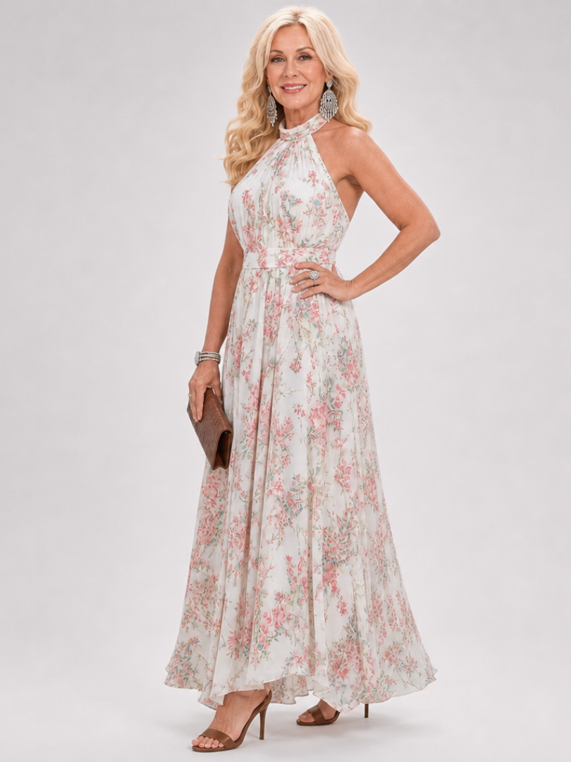 Guinevere | Fließendes Midikleid mit floralem Druck