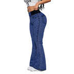 Damen High-Waist Stretch-Jeans