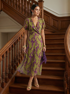 Virel | Midi-Kleid mit entspannendem Blumendesign