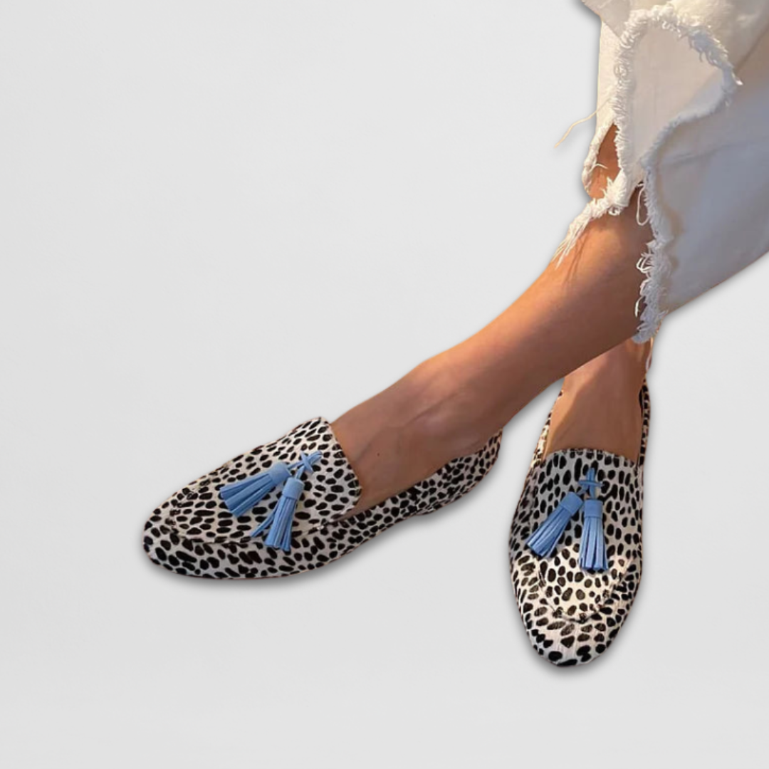 Tasselpointe™ Leoparden-Slipper