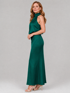 Nopal | Ärmelloses Midi-Kleid mit gerafftem Ausschnitt