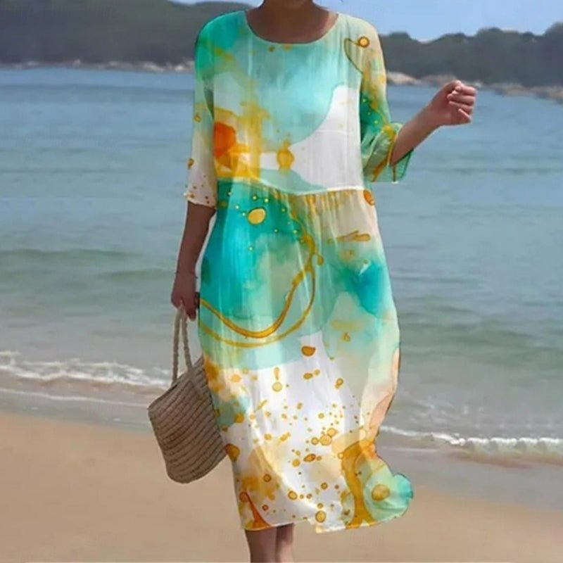 Keely | Sunset Blumen Kleid