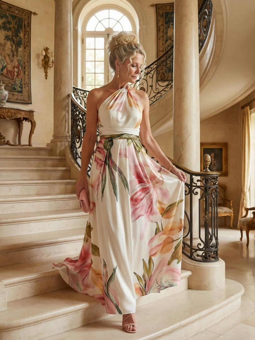 Amiel | Leichtes Maxi-Blumenkleid