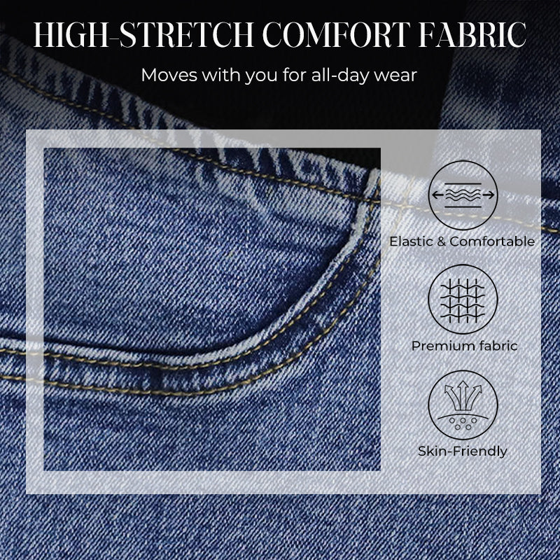 Damen High-Waist Stretch-Jeans