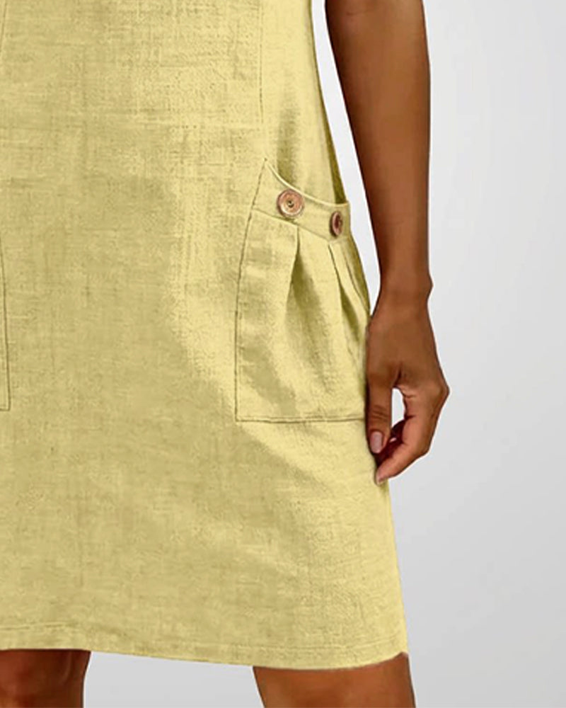 Macy | Baumwollkleid MIT Reißverschluss