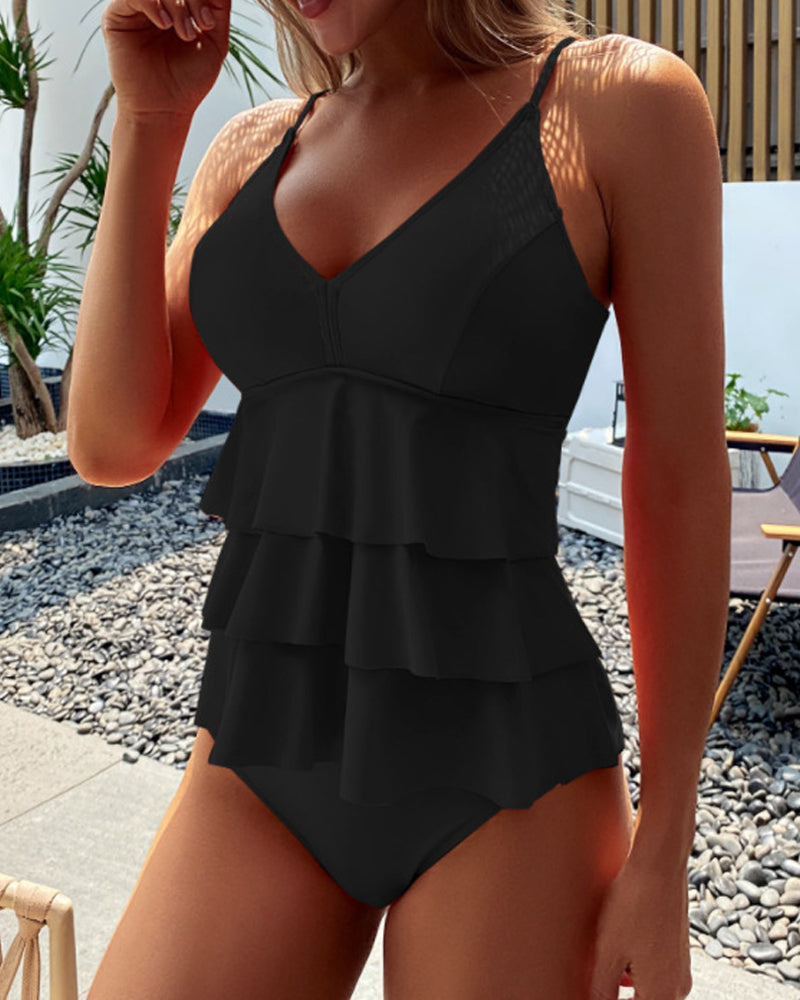 Lia - Eleganter Badeanzug mit stilvollen Rüschen