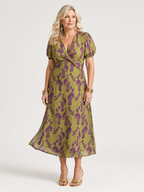Virel | Midi-Kleid mit entspannendem Blumendesign