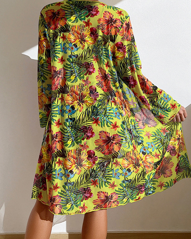 Glenda - Bikini with a floral skirt