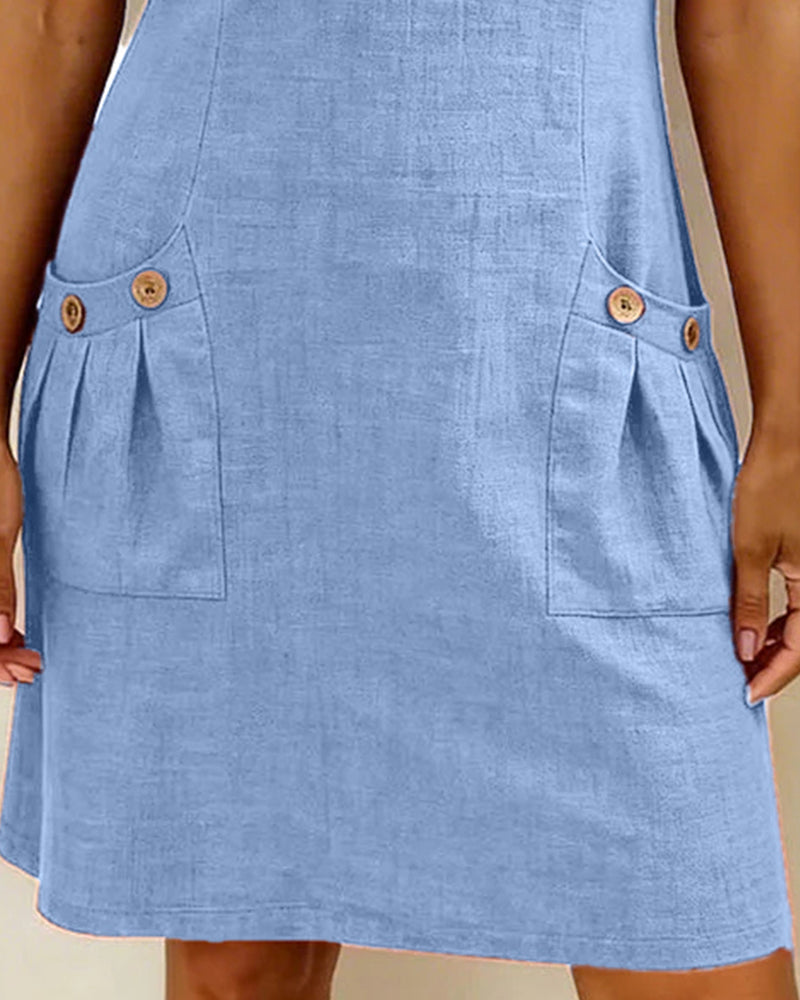 Macy | Baumwollkleid MIT Reißverschluss