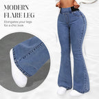 Damen High-Waist Stretch-Jeans
