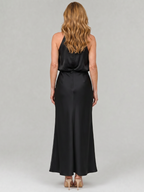 Nopal | Ärmelloses Midi-Kleid mit gerafftem Ausschnitt