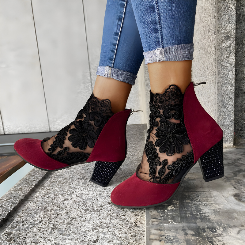 Norene™| Spitzen-Stiefeletten