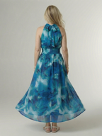 Sylin | Ruffled Halter Midi Dress