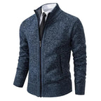 Leon | Zip-up knit sweater with tailored fit