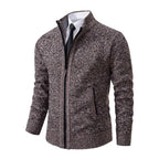 Leon | Zip-up knit sweater with tailored fit