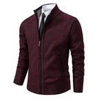 Leon | Zip-up knit sweater with tailored fit