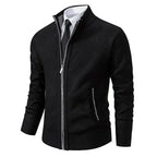 Leon | Zip-up knit sweater with tailored fit
