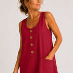 Maud - Kleid aus Baumwolle und Leinen