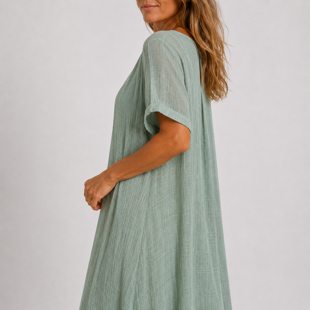 Violette - Langes fließendes Kleid
