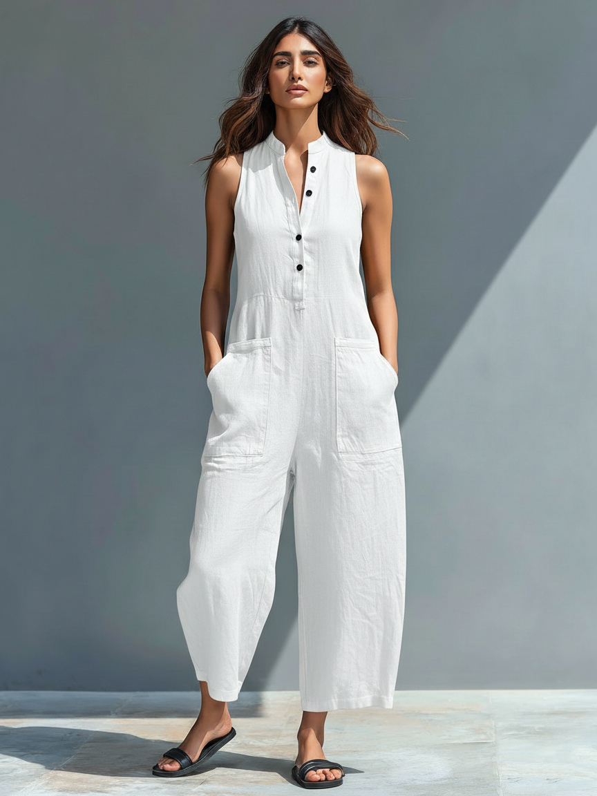 Lucinda | Eleganter ärmelloser Overall
