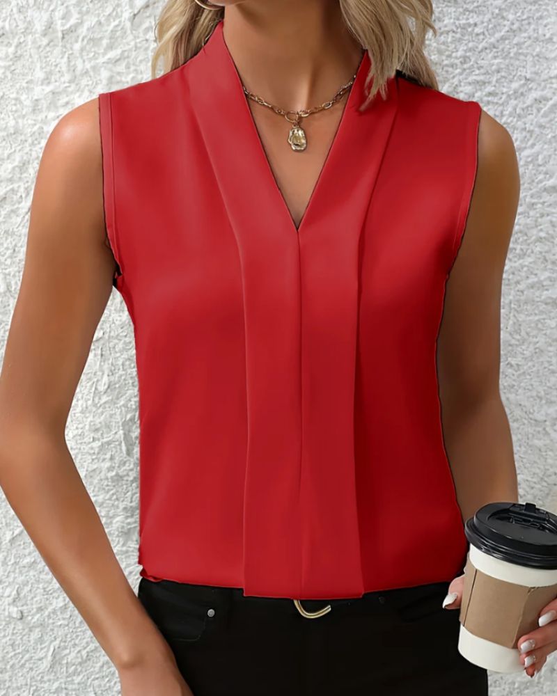 Nicole | Casual, wide V-neck top