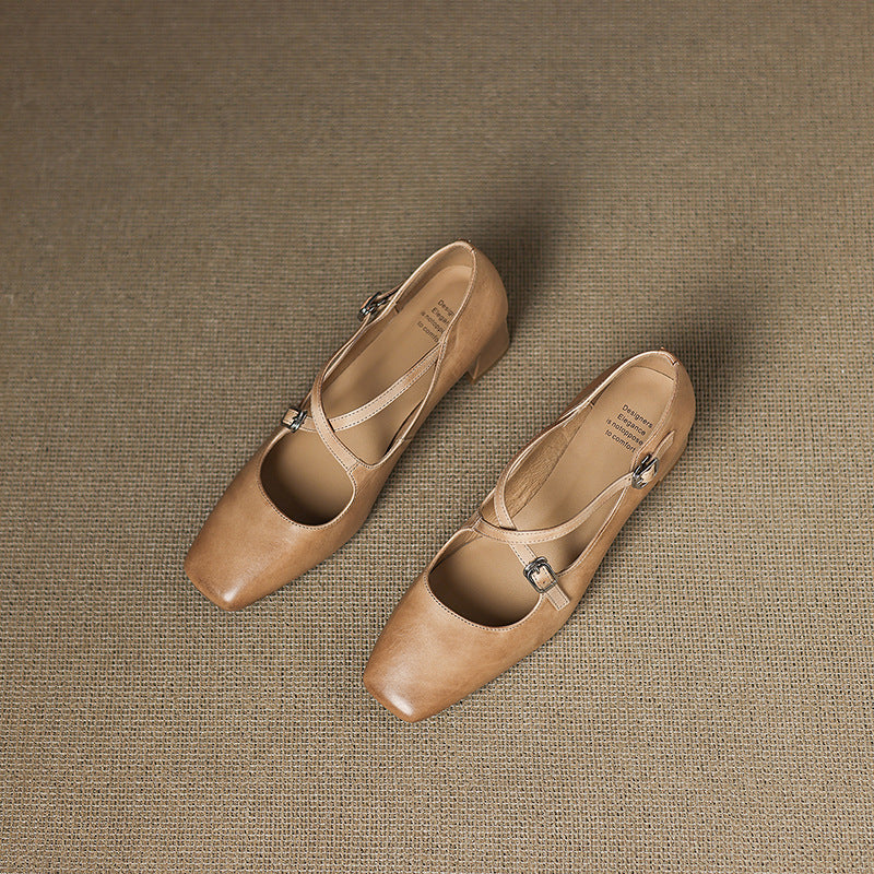 Marvane Leder Slingpumps