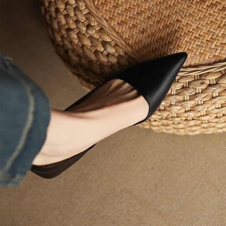 Orlisse Leder-Pumps mit Kitten-Absatz