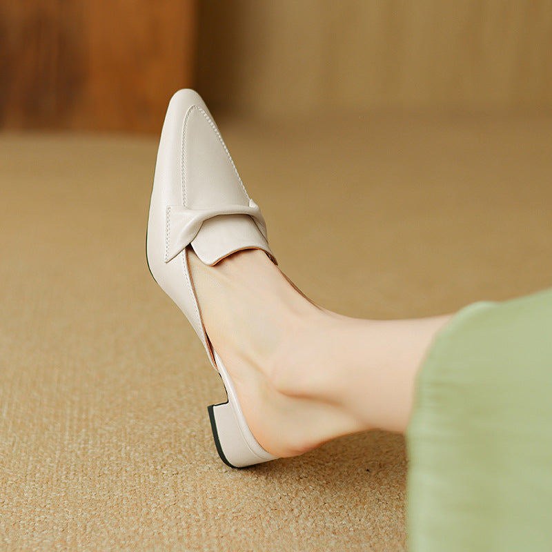 Marloe Tapered Leather Mules