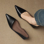 Orlisse Leder-Pumps mit Kitten-Absatz