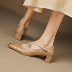 Marvane Leder Slingpumps