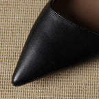 Orlisse Leder-Pumps mit Kitten-Absatz