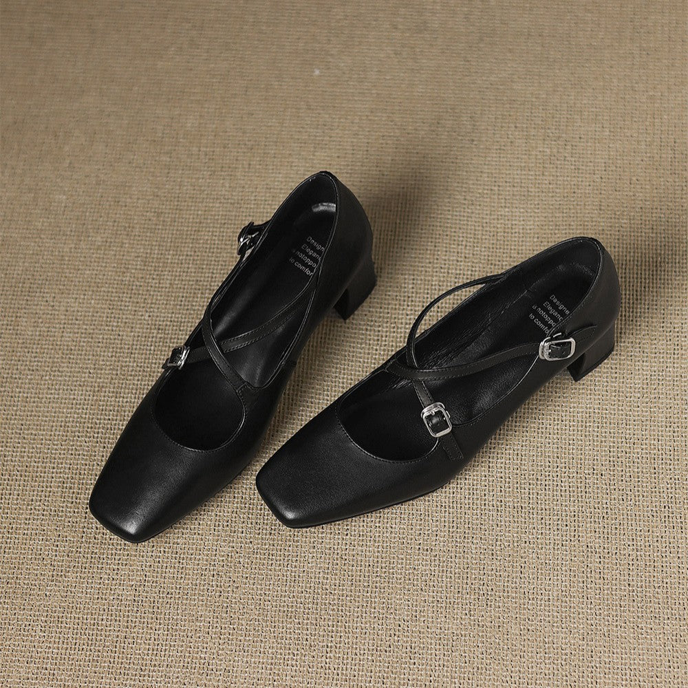 Marvane Leder Slingpumps