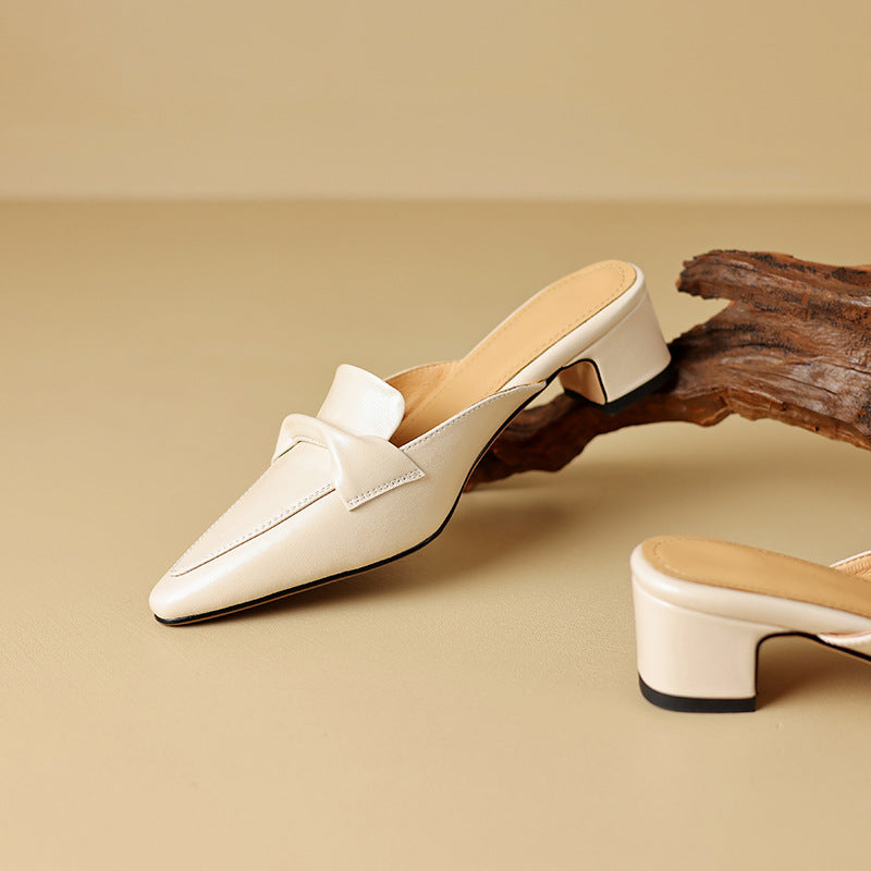 Marloe Tapered Leather Mules