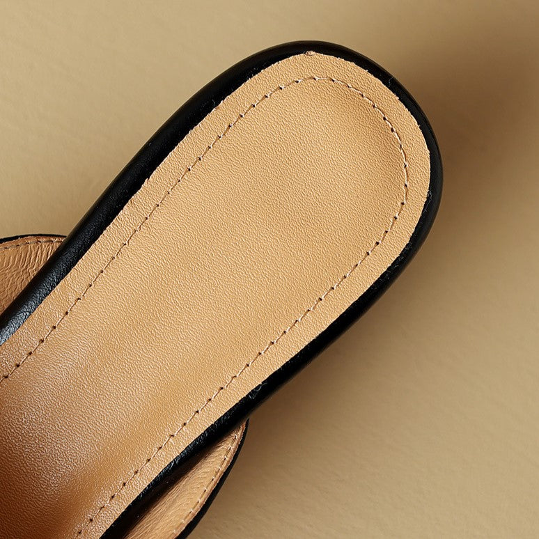 Marloe Tapered Leather Mules