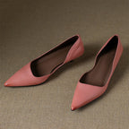 Orlisse Leder-Pumps mit Kitten-Absatz