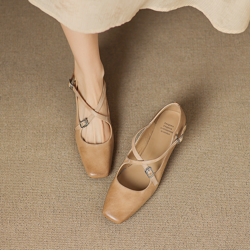 Marvane Leder Slingpumps