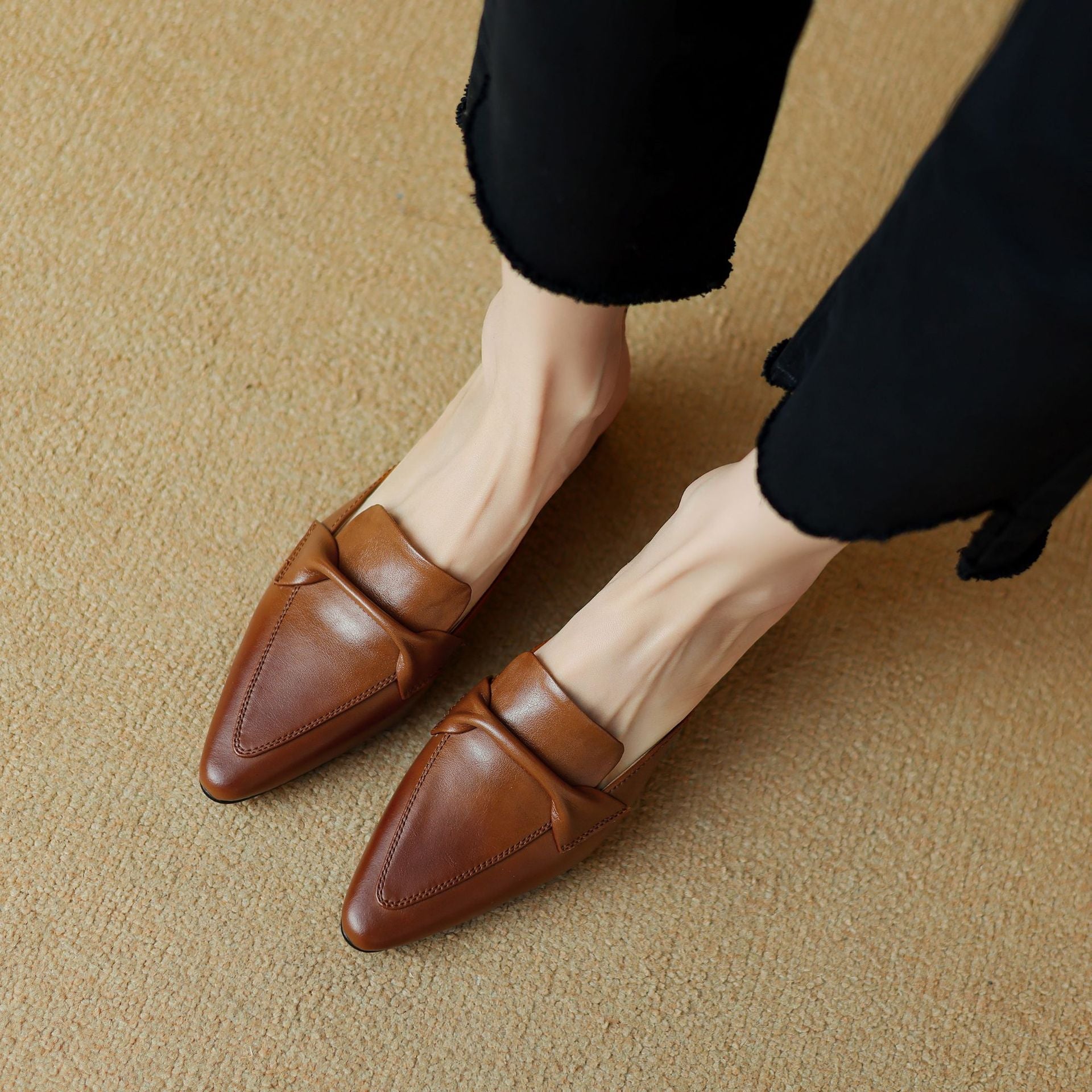 Marloe Tapered Leather Mules