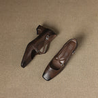 Marvane Leder Slingpumps